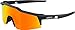 100% Speedcraft SL Sport Performance Sunglasses - Sport and Cycling Eyewear (Soft TACT Black - HiPER Red Multilayer Mirror Lens)