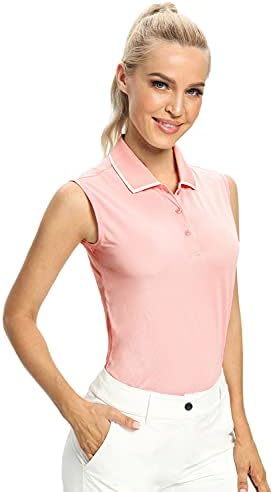 Hiverlay Polo Shirts for Women Sleeveless Golf Tennis Tank Tops UPF 50+ Lightweight Hiverlay Polo Shirts for Women Sleeveless Golf Tennis Tank Tops UPF 50+ Lightweight