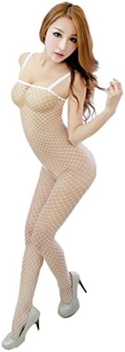 Sexy Women Fishnet Bodystocking Lingerie Sleeveless Nightwear