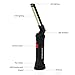 Rechargeable COB LED Work Light Jhua Portable Work Lights with Magnetic Base 5 Lighting Modes,360°Rotate Swivel Hooks Flashlight Led Worklight for Auto Repair Home Using(2 Pack (L+S))