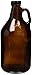 1/2 Gallon Amber Growler With 38 mm Polyseal Lid