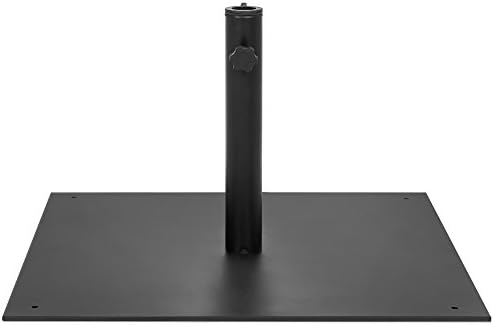 Amazon Com Best Choice Products 38 5 Pound Steel Square Patio Umbrella Base Stand W Tightening Knob And Anchor Holes Black Garden Outdoor