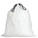Plasticplace 8 Gallon Trash Bags -White Drawstring Garbage Can Liners - 200 Count - Leak-Resistant and Tear-Proof for Kitchen, Bathroom, Office, and Small Trash Cans 0.7 Mil
