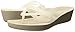Crocs Women's Isabella Wedge Flip W Flop, Oyster/Cobblestone, 9 M US