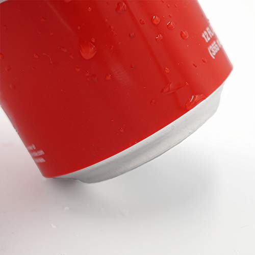 Toolsure Beer Can Sleeve,Beer Silicone Cover, Perfect for Hide a Beer Bottle 12 FL OZ (Red, 1)
