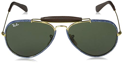 ray ban leather aviator