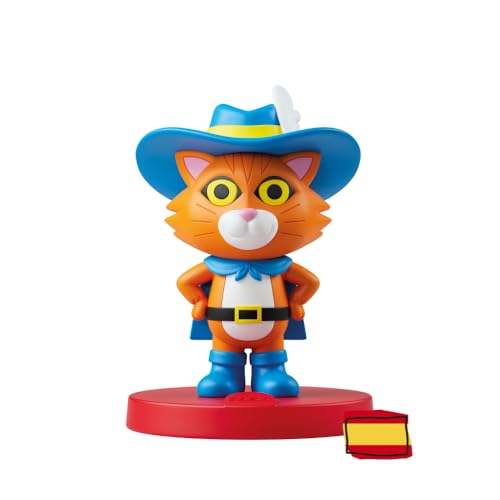 FABA Personaggio Sonoro Gatto con Stivali e Altro Racconto - Storie Sonore - Giocattoli, Contenuti Educativi, in Spagnolo, per Ragazze e Ragazzi a partire da 4 anni