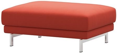 Amazon Com Ikea Nockeby Slipcover For Footstool Risane Orange