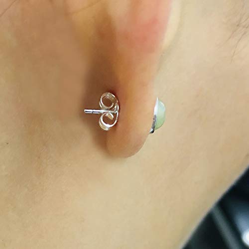 24pcs/12 Pairs 925 Sterling Silver Earring Backs Replacement Secure Ear Locking for Stud