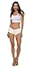 Soojun Women's Sexy Cut Off Low Waist Booty Denim Jeans Shorts, White, US 4