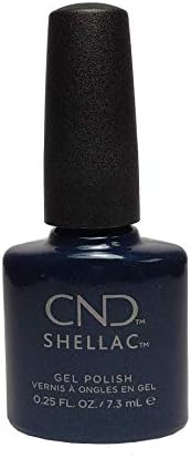 CND Cosmetics Shellac Midnight Swim Gel Uv Dark Blue Nail Polish Soak Off 0.25 Oz Manicure by CND – Creative Nail Design (English Manual)