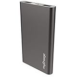 myCharge RazorMax Portable Charger 6000mAh / 2.4A Dual USB Port External Battery Pack Power Bank for Cell Phones (Apple iPhone XS, XS Max, XR, X, 8, 7, 6, SE, 5, Samsung Galaxy, LG, Motorola, HTC)