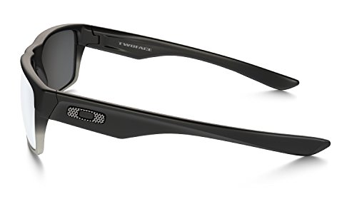 Oakley Men's Twoface Non-Polarized Iridium Square Sunglasses, Matte Black with Chrome Iridium, 60 mm