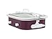 Crock Pot 3.5 Quart Programmable Digital Casserole Crock Slow Cooker, Cranberry