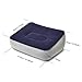 STYDDI Inflatable Foot Rest Pillow, 2 Pack Portable Inflatable Leg Rest Pillow, Travel Footrest Pillow for Airplane, Train, Car, Home, Office (Grey and Blue), Pack of 2