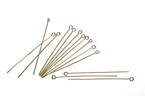 Jewelry Designer 1880-52 Eyepin Brass Gold Plated 2In 60Pc