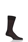 Mens 1 Pair Hugo Boss George 100% Mercerized Cotton Plain Socks