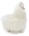 Standing Baby Alpaca Fur Alpaca Cria Figure - White 7 Inch