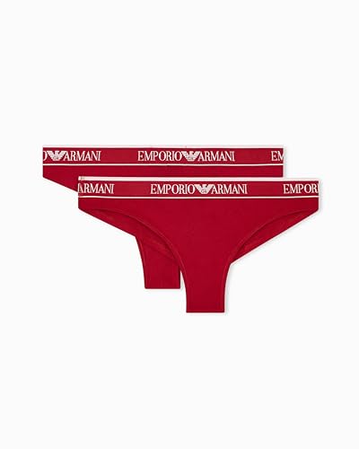 Emporio Armani Mezza Slip Donna, Rosso, L