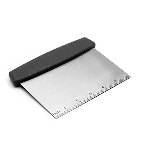 Stainless Steel Metal Griddle Scraper Chopper, Quick & Easy Multi-use Dough Scraper, Dough Cutter & Pastry Scraper. Multifunctional kitchen appliances. by JSDOIN
