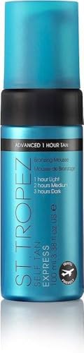St.Tropez Self Tan Express Mousse, Fast Acting Fake Tan, Develops in 1-3 Hours,…