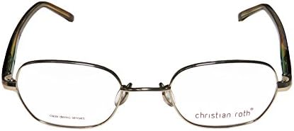 Christian Roth 14052 Womens/Ladies Designer Full-rim Eyeglasses/Glasses (46-20-140, Gold Beige / Brown)
