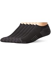 Amazon Essentials Men's 6-Pack Performance Cotton Cushioned Athletic No-Show Socks