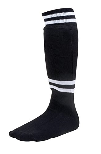 Champion Sports Youth Sock Style Soccer Shin Guards - Black (SL4B) small