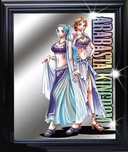 Amazon ワンピース ビックパブミラー アラバスタ編 フルボディ ナミとアラバスタ国王女ビビの2キャラクター 森本産業 ホーム キッチン 通販