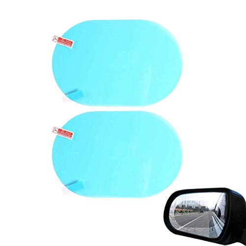 CS GLARE Car Rearview Mirror Film Car Side Mirror Protect Film HD Anti-Water Anti-Mist Film Anti-Fog, Waterproof Rearview Mirror,Car Rearview Mirror Protective Film 2 Pcs