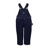 Lakin McKey Little Boys Soft Washed Childrens Bib Overall (Blue 7)
