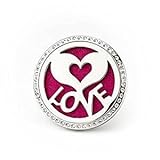 BellaSentials Car Diffuser Vent Clip, Simply Add Essential Oils to Help You De-stress While You Drive, - Heart of Love - Charm