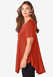Roaman's Women's Plus Size Swing Ultra Femme Tunic