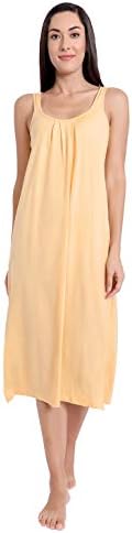 TWGE Long Camisole for Women - Full Length Camisole for Ladies - Cotton Long Slips - Full Length Petticoats - Nighty Slips