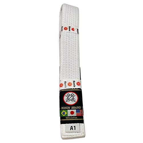 Ronin Brand BJJ Belt for Brazilian Jiu Jitsu Martial Arts Training