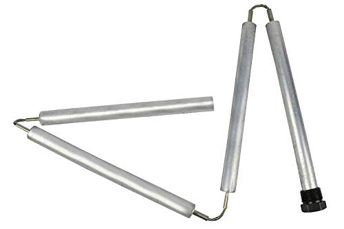 Osring Flexible Water Heater Anode Rod 44 Inch with Aluminum Zinc Hex Head, Triple Defense Against Water Odor and Inner-Wall Corrosion, Including Teflon Tape