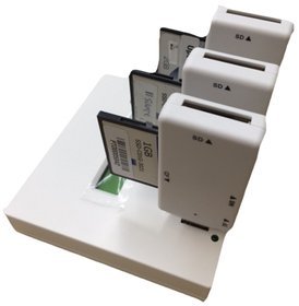 EZD122 All-In-One CompactFlash, Secure Digital, MicroSD, USB 1:2 Flash Memory Copier