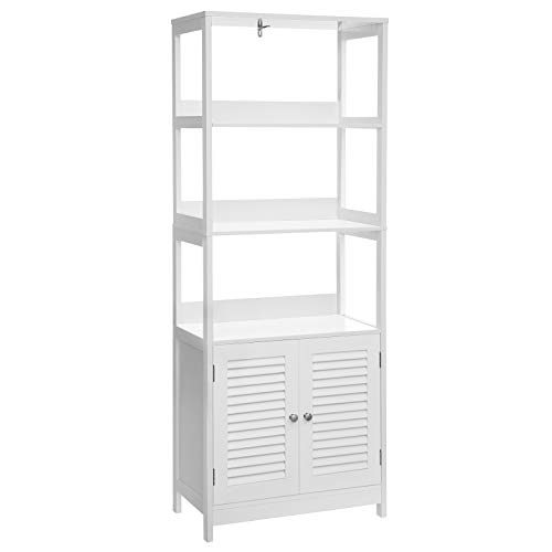 VASAGLE Bathroom Tall Freestanding Linen Tower, Storage