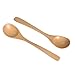 Miraclekoo Wood Spoons for Eating and Soup Wooden Soup Spoons,7 Inch,5 Pcs