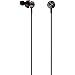 Panasonic drops360°LUXE Premium In-Ear Stereo Headphones RP-HJX20-K (Black and Silver) Powerful Bass, with Travel Case