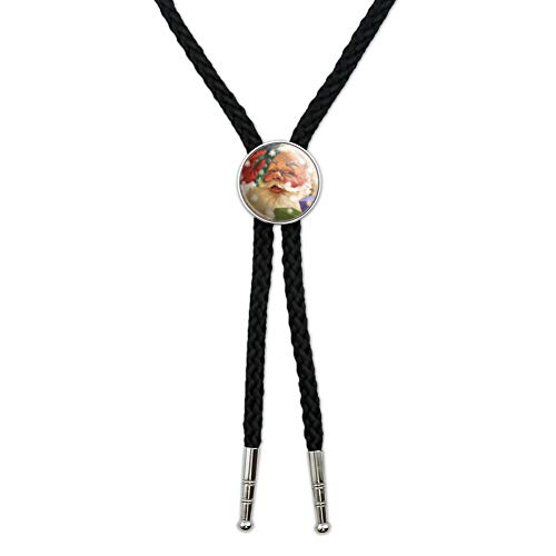 Christmas Holiday Hello Santa Claus Western Southwest Cowboy Necktie Bow Bolo Tie