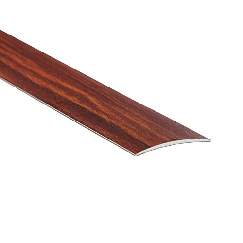 60mm Wide SelfAdhesive Aluminium Wood Effect Transition Strip Carpet