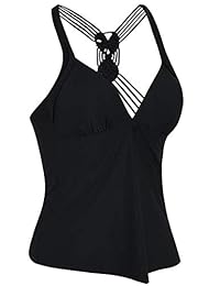 Bañador para dama con espalda de macramé y cuello en V