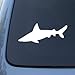 SHARK SILHOUETTE - Jaws - Vinyl Car Decal Sticker #1741 | Vinyl Color: White