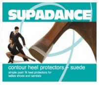 Package of 5 Pairs of Heel Protectors for Contour Heels with Suede Leather Base