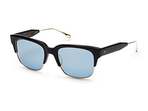 Dita TRAVELLER 19014 A-BLK-GLD Matte Black18K Gold w/ Dark Blue-Gold Sunglasses