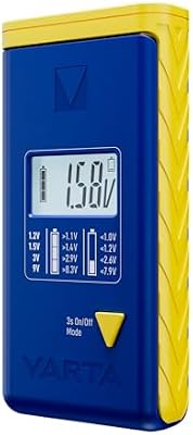Testador de Baterias LCD para AA/AAA/C/D/9V e Pilhas de Botão, 2x LR44