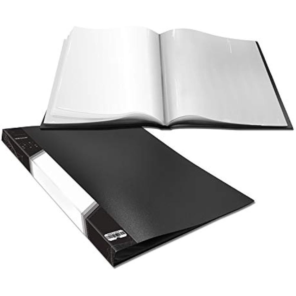 Presentation book 40 clear pockets sleeves protectors 07 picture