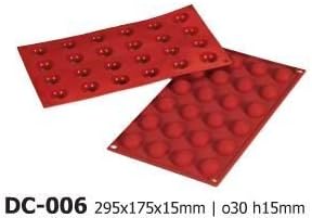 Silicone Bakeware 24 Hemisphere Non Stick Silicone Baking Mould, Ideal for Cake, Dessert, Ice Cream, Chocolate, Fondant, Soap etc