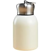 LLZYARWY 10 oz Mini Vacuum Insulated Tumbler small Water cup Small Stainless Steel Bottle for Hot and Cold Drinks Travel Coffee Mug With Portable straps For Women Gifts Travel Camping Hiking(White)